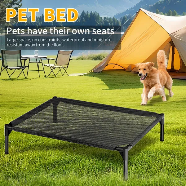Lit Surélevé Mesh Premium pour Chien — Intérieur & Extérieur