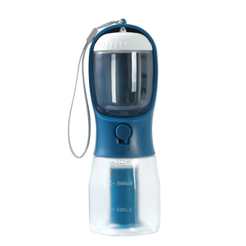 Gourde 3-en-1 Portable pour Animaux | LuxePaws 300ml Garbage Bag Ink Blue