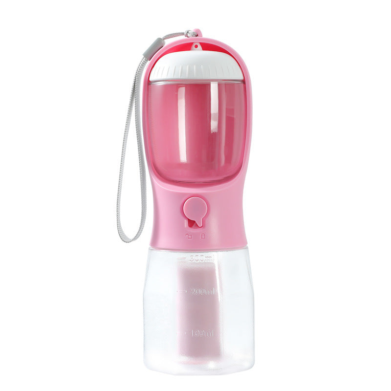 Gourde 3-en-1 Portable pour Animaux | LuxePaws 300ml Garbage Bag Cherry Blossom Pink