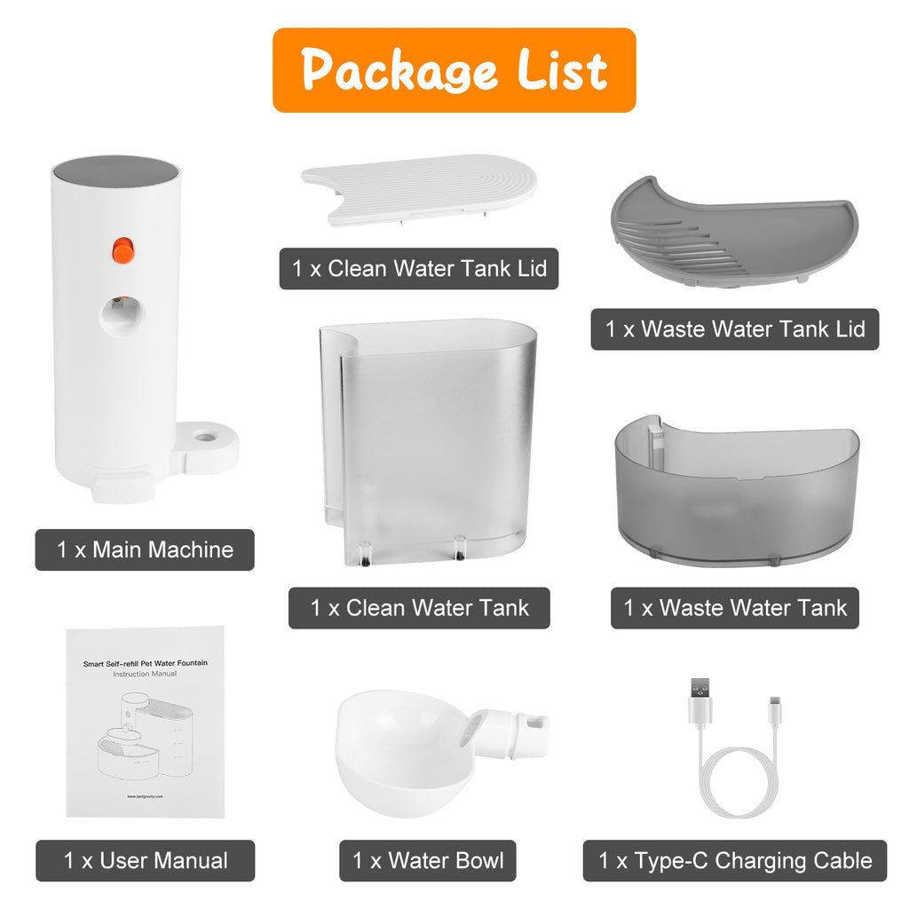 Fontaine à Eau Automatique pour Chat — 3L Sans Fil Rechargeable