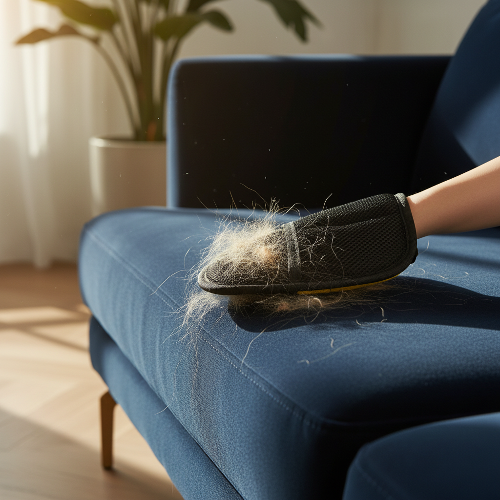 Gant Brosse Électrostatique Anti-Poils | LuxePaws One-Swipe Glove