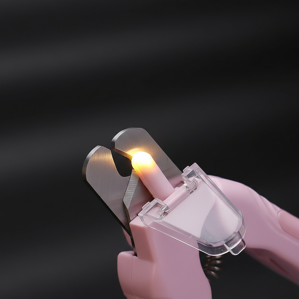 Gros plan LED illuminant l ongle