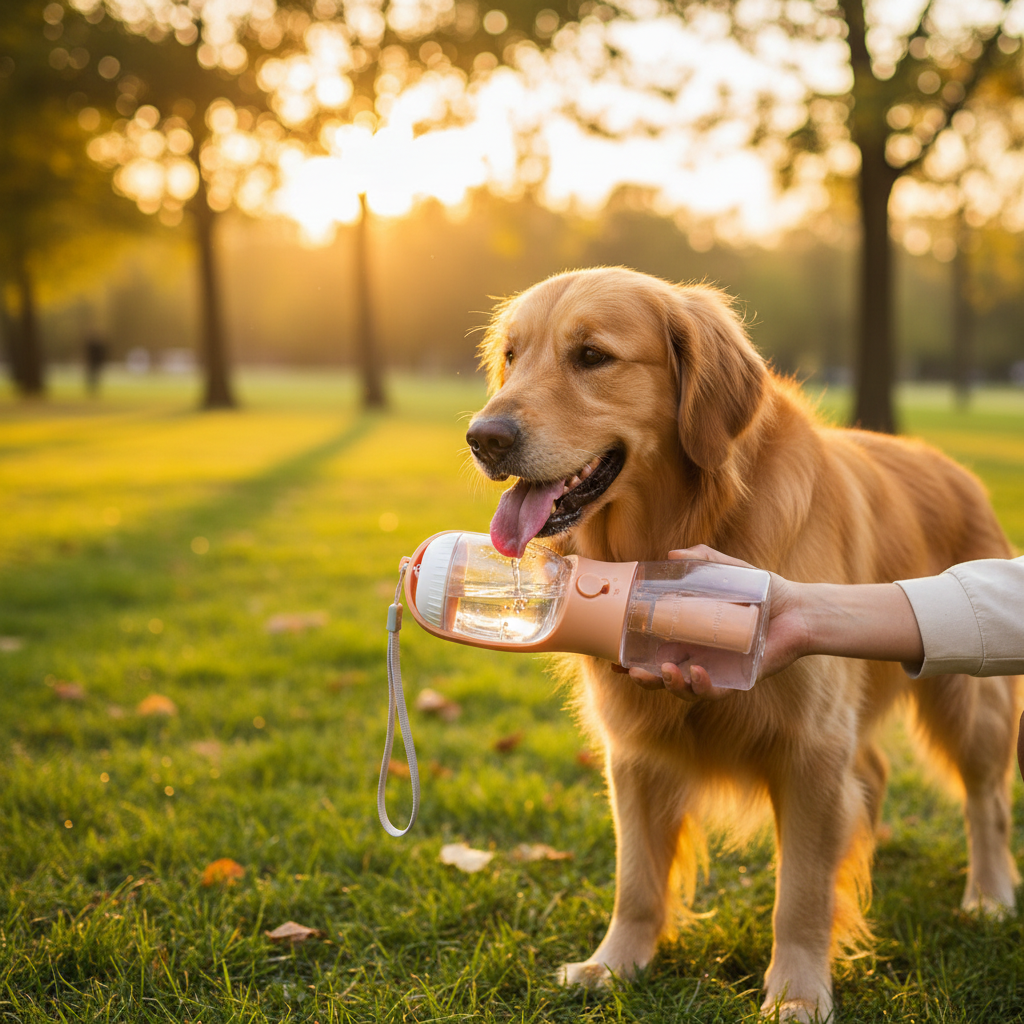 Gourde 3-en-1 Portable pour Animaux | LuxePaws
